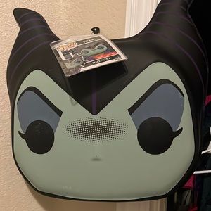 Funko Pop Disney Maleficent agave Mask with strap to go around head. NWT